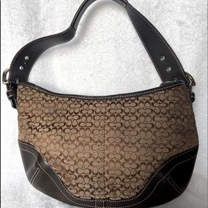 Coach signature brown camel purse handbag